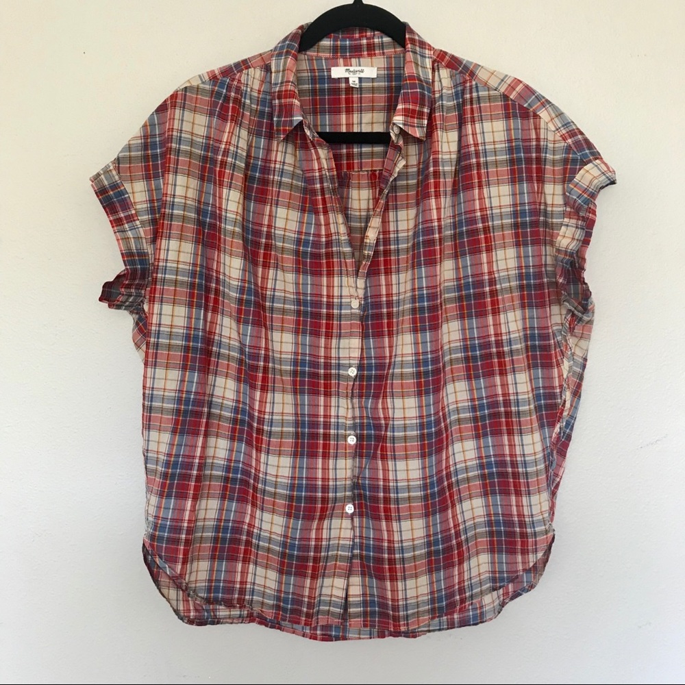Madewell Central Shirt | Plaid Boxy Cotton Shirt